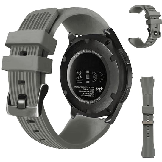 Pasek sportowy do Samsung Galaxy Watch 45/46mm SZARY smartGEAR