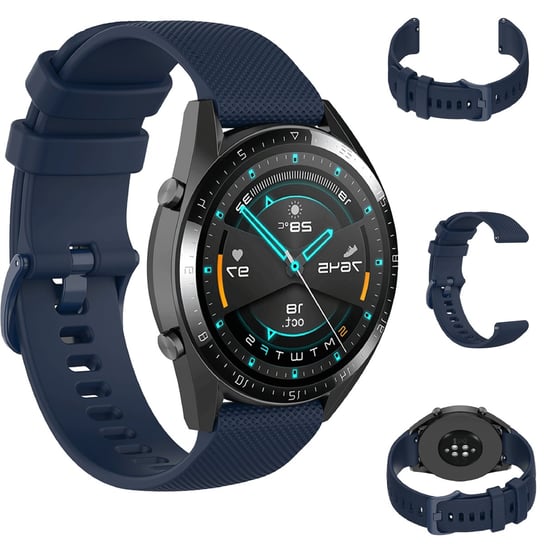 Pasek sportowy do zegarka 22mm DARK BLUE ciemnoniebieski smartGEAR