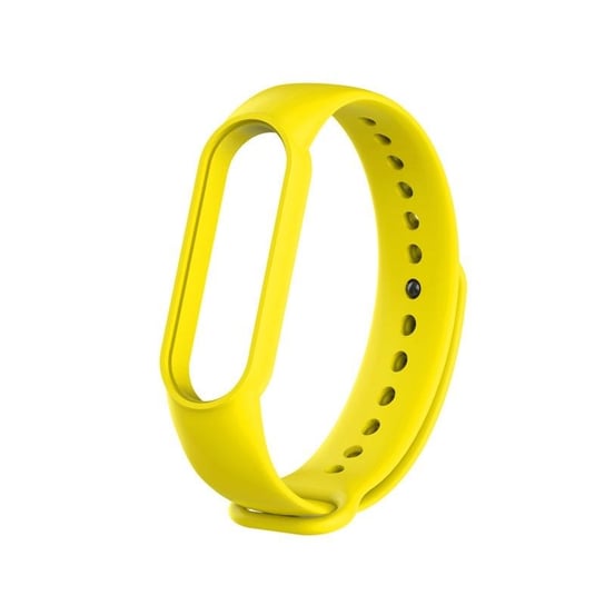 Pasek sportowy opaska silikonowa do Mi Band 5 żółty smartGEAR