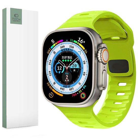 Pasek Tech-Protect Iconband Line do Apple Watch 49/45/44/42 mm, zielony TECH-PROTECT