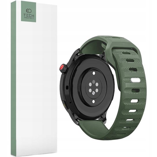 Pasek Tech-Protect Iconband Line do Galaxy Watch 6/5 Pro/5/4/3, ciemnozielony TECH-PROTECT