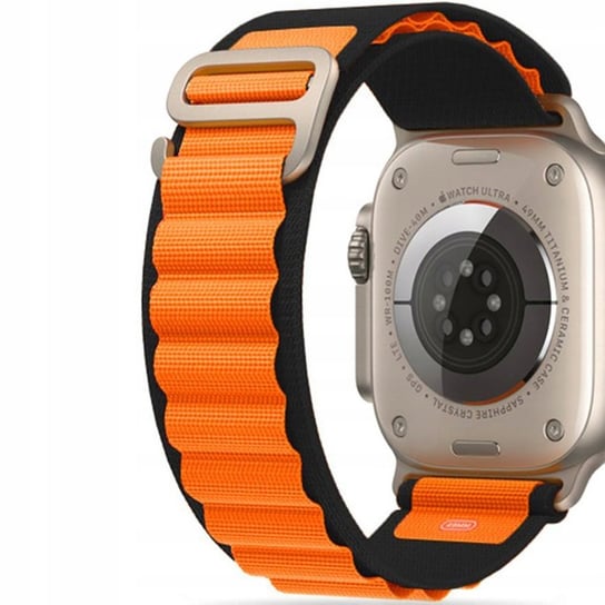 Pasek Tech Protect Nylon Pro do Apple Watch 49/45/44/42 mm, czarno pomarańczowy TECH-PROTECT