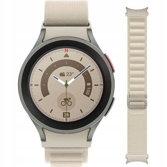 Pasek Tech Protect Nylon Pro do Galaxy Watch 6/5 Pro/5/4/3, jasny szary TECH-PROTECT