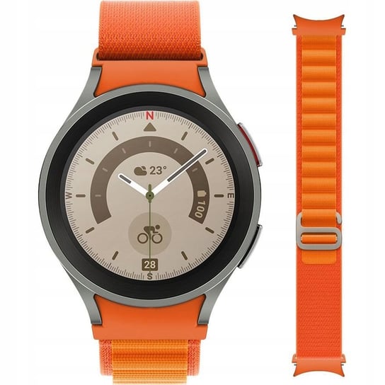 Pasek Tech Protect Nylon Pro do Galaxy Watch 6/5 Pro/5/4/3, pomarańczowy TECH-PROTECT