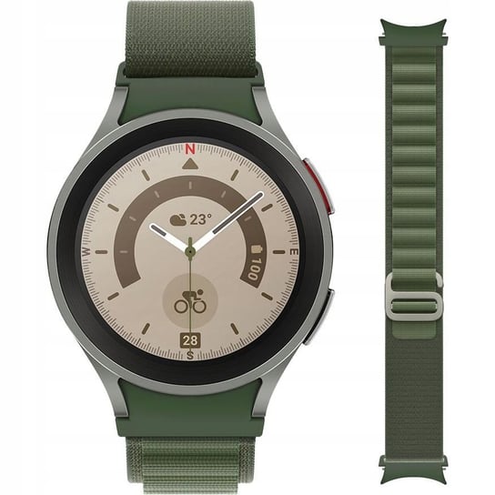 Pasek Tech Protect Nylon Pro do Galaxy Watch 6/5 Pro/5/4/3, zielony TECH-PROTECT