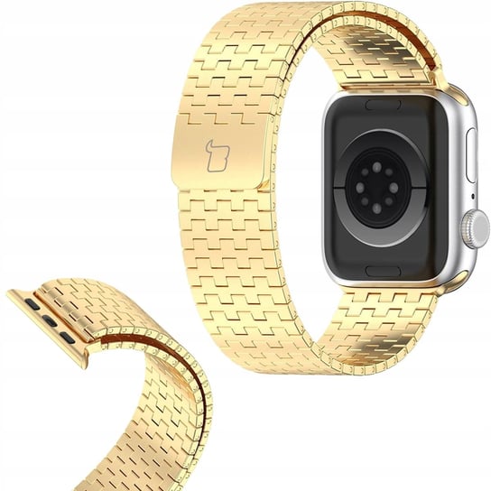 Pasek ze stali nierdzewnej Bizon Strap Watch Titanium do Apple Watch 38/40/41mm, złoty Bizon