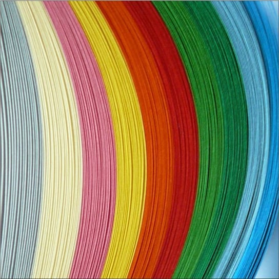 Paski do quillingu, mix kolorów, 5 mm Dekor-Art-Serwis