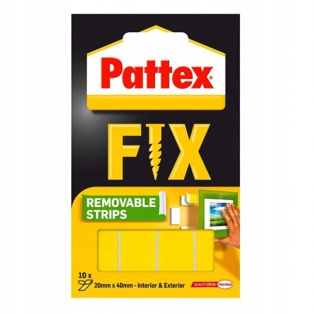 Paski montażowe Pattex Fix uniwersalne 10 * 40mm x 20mm Pattex