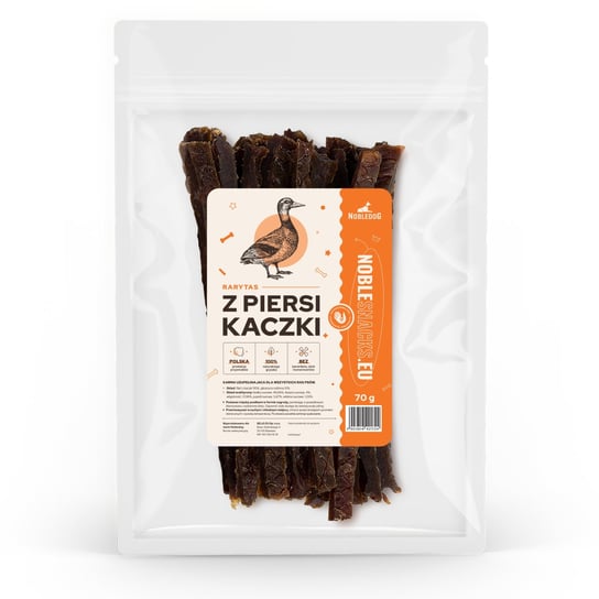 Paski z piersi kaczki dla psa PREMIUM 70 g | NobleSNACKS NobleDOG