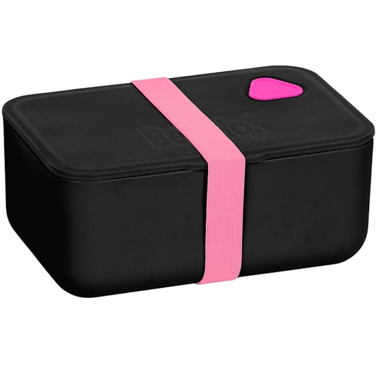 Paso BeUniq Śniadaniówka Pojemnik Lunch Box czarno-różowy z gumką 750 ml Paso