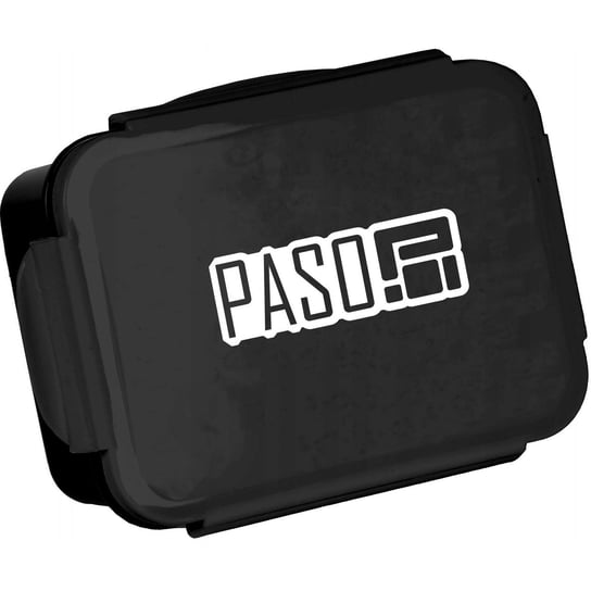 Paso Śniadaniówka Pojemnik Lunch Box Czarny Z Białym Logo Basic 650 Ml Paso