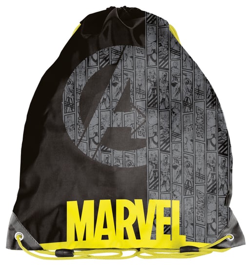 Paso, Worek-Plecak, Avengers Marvel, Szaro-Żółty Marvel