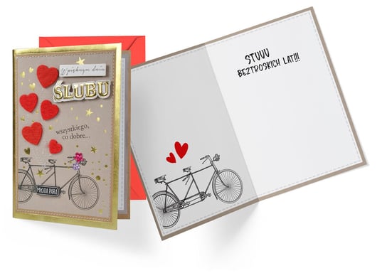 Passion Cards, Karnet Okolicznościowy, Ślub, Fr-012 Kukartka
