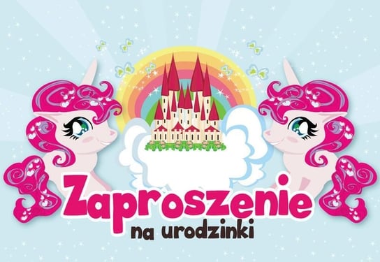 Passion Cards, Zaproszenie ZZ-025 Urodziny dziewczynka Kucyki Kukartka
