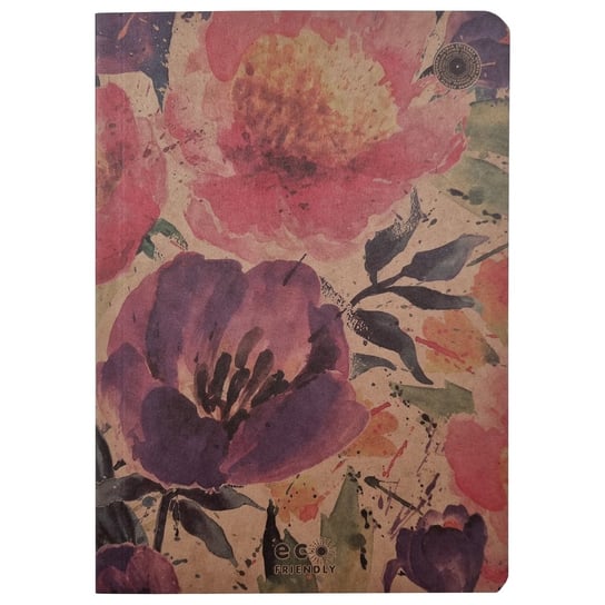 Passion Flowers Brulion 96 Kartek A5 W Kratkę Kraft Ziemia obiecana jami