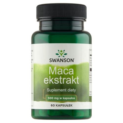Passion Maca Ekstrakt SWANSON, 500 mg, Suplement diety, 60 kaps. Swanson