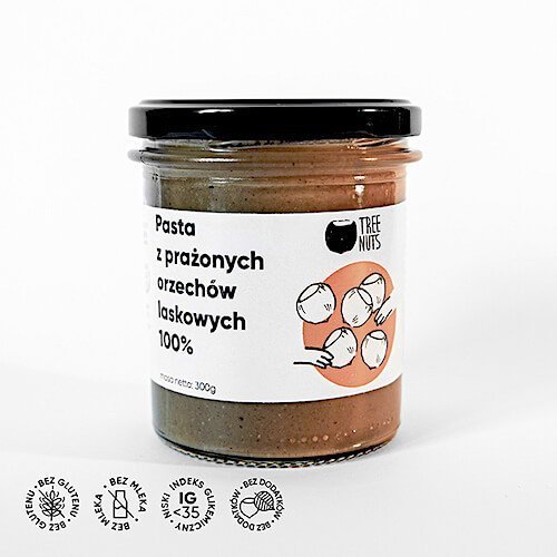 Pasta 100% Z Prażonych Orzechów 300G - Tree Nuts TREE NUTS