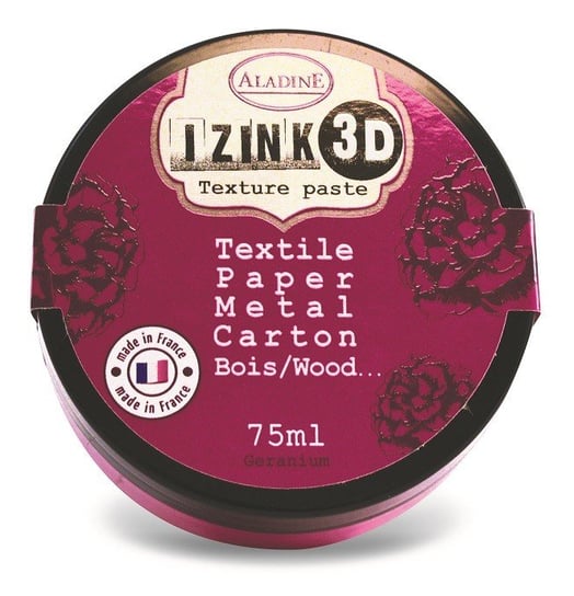 Pasta 3D, 75 ml, czerwono-różowa Aladine
