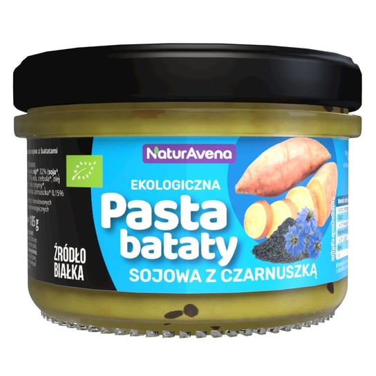 Pasta Bataty Sojowa z Czarnuszką Bio 185 g - NaturAvena Naturavena