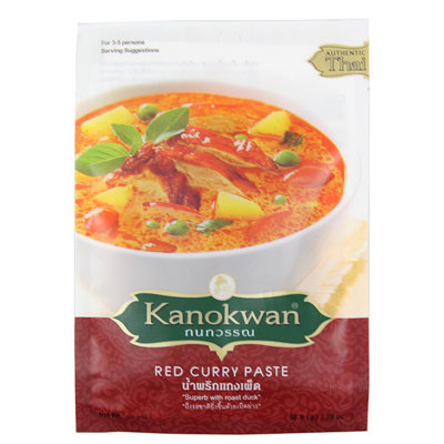 Pasta Curry czerwona KANOKWAN, 50 g Kanokwan