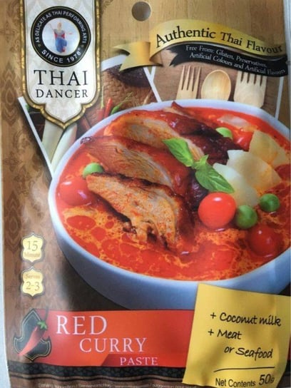 Pasta Czerwone Curry Do Kuchni Azjatyckiej Red Curry Thai Dancer 50g Thai Dancer