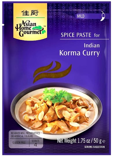 Pasta do indyjskiego Korma Curry 50g - Asian Home Gourmet Asian Home Gourmet