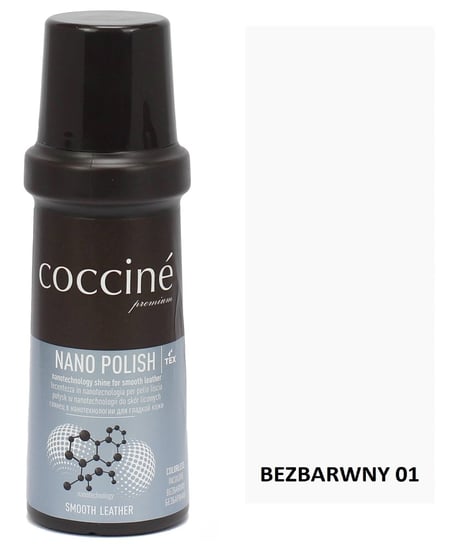 Pasta do skóry gładkiej licowej coccine nano polish 75 ml Bezbarwny 01 Coccine