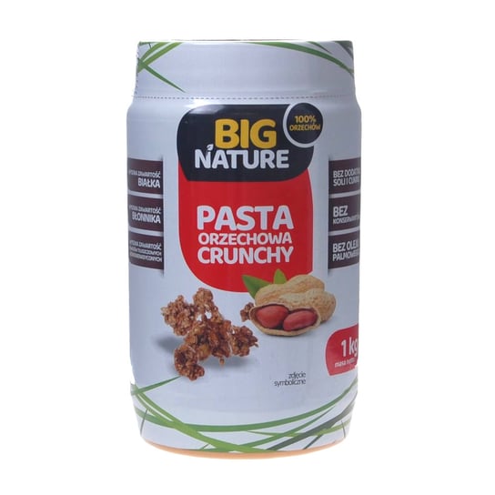 Pasta Orzechowa Crunchy 1 kg - Big Nature MIX BRANDS