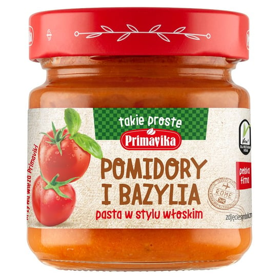 PASTA POMIDOROWA Z BAZYLIĄ W STYLU WŁOSKIM BEZGLUTENOWA 160 g - PRIMAVIKA Inna marka