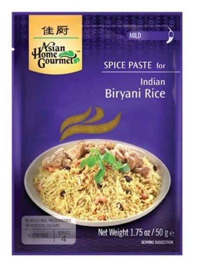 Pasta Przyprawa do Indyjskiego Dania z Ryżem Biryani Azja Home Gourmet 50G Asian Home Gourmet