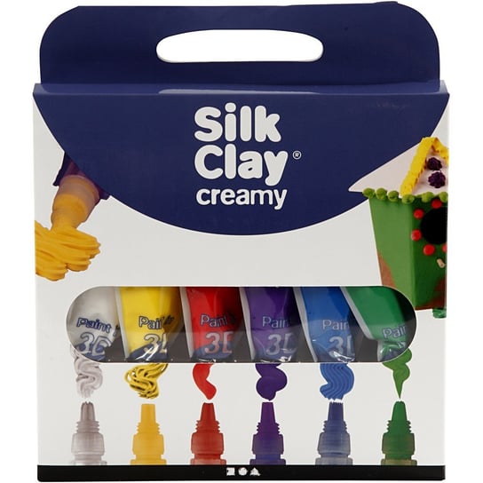 Pasta Silk Clay, kolory podstawowe, 6x35 ml Creativ Company