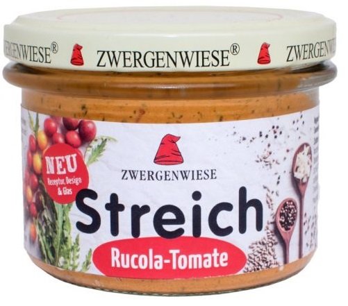 PASTA SŁONECZNIKOWA Z RUKOLĄ I POMIDORAMI BEZGLUTENOWA BIO 180 g - ZWERGENWIESE Zwergenwiese