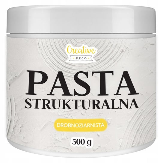 Pasta strukturalna drobnoziarnista biała do tworzenia struktur i efektów 3D 500g Creative Deco