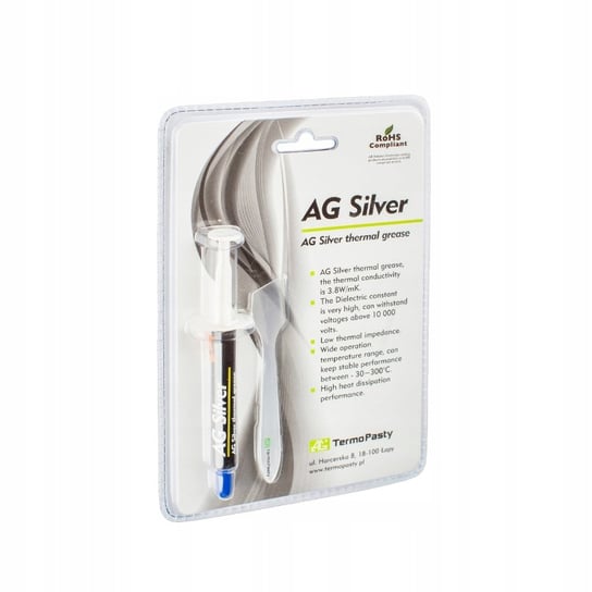 Pasta termoprzewodząca z dodatkiem srebra AG Silver 3g Techrebal