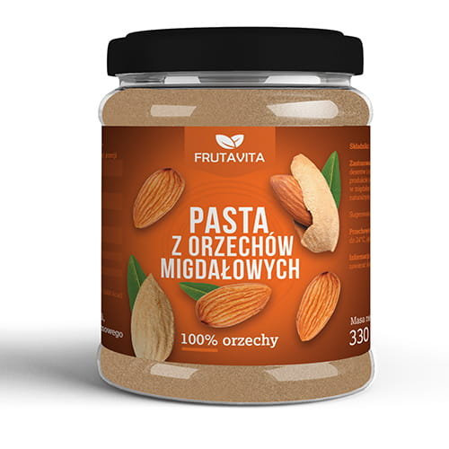 Pasta z orzechów migdałowych  330 g Frutavita