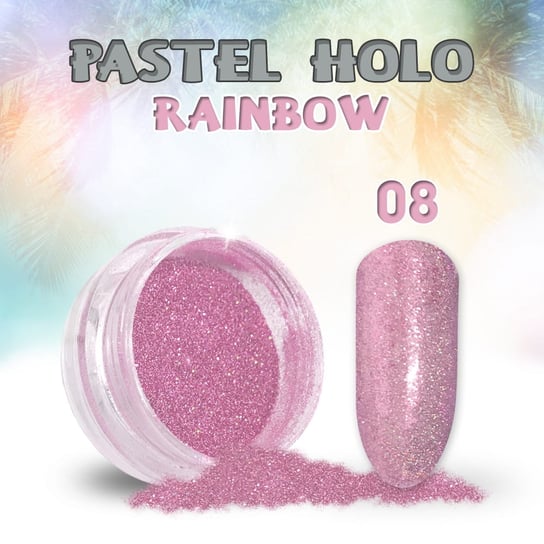 Pastel Holo Rainbow 0,5 g Nr 08 - magiczny efekt tęczy AllePaznokcie