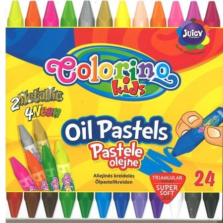 Pastele olejne, Colorino Kids, 24 kolory Colorino