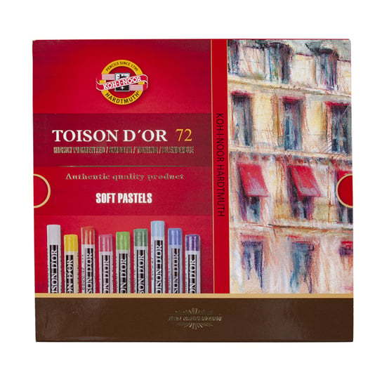 Pastele suche Toison D'Or, 72 kolory Koh-I-Noor