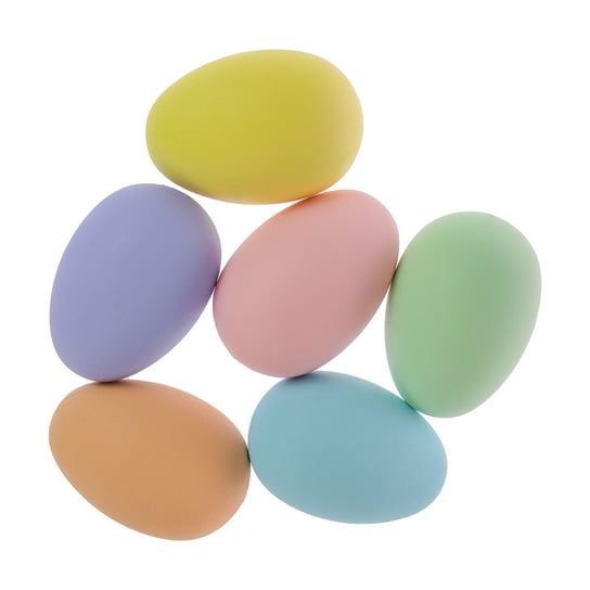 Pastelowe pisanki dekoracyjne jajeczka styropianowe kolorowe 6 szt. Inna marka