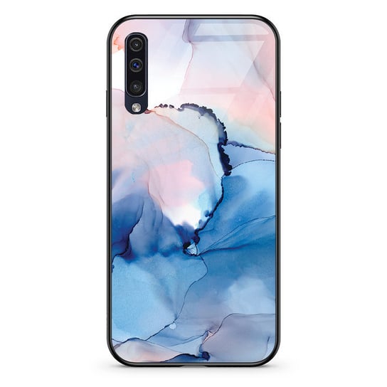 Pastelowy marmur niebieski - Galaxy A50 Etui szklane [TIF 33B] PieceofCase