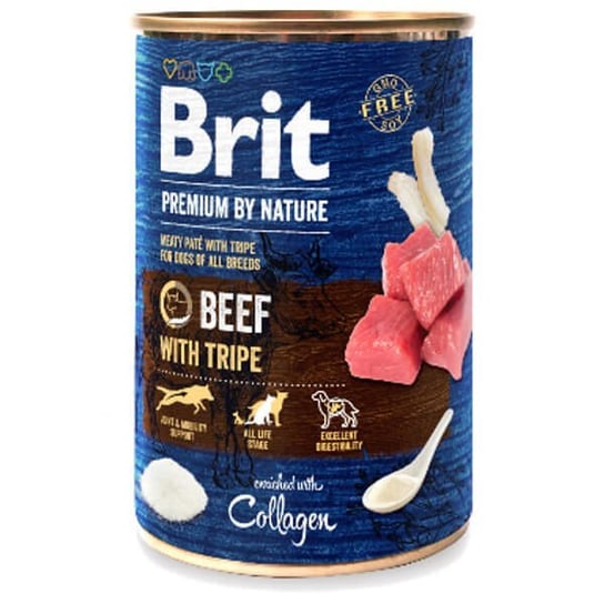 Pasztet z wołowiny z flakami BRIT Premium by Nature Beef with Tripe, 400 g Brit