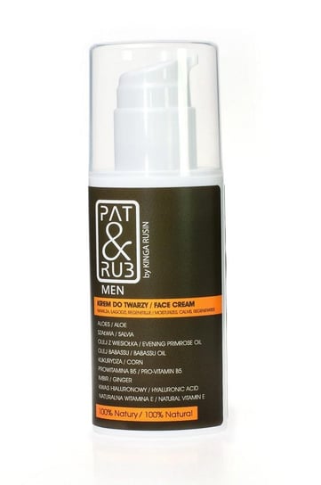 PAT&RUB by Kinga Rusin, Kosmetyki naturalne dla mężczyzn, krem do twarzy, 50 ml PAT&RUB by Kinga Rusin