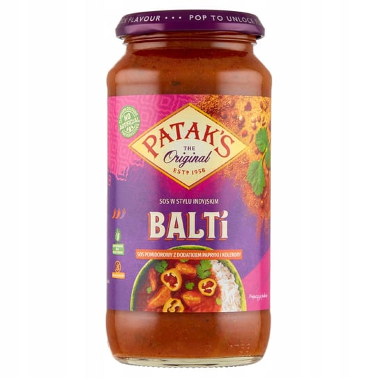 Patak's Balti Sos pomidorowy papryka kolendra 450g Inna marka