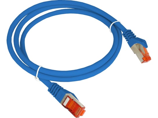 Patch-cord F/UTP kat.6 PVC 0.25m niebieski ALANTEC  - ALANTEC Alantec