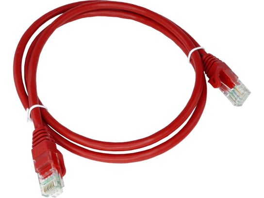 Patch-cord U/UTP kat.6 PVC 5.0m czerwony ALANTEC  - ALANTEC Zamiennik/inny