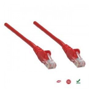 PatchCord Intellinet Cat.5e UTP 100% Miedź 1m Czerwony Intellinet