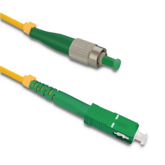 Patchcord światłowodowy FC/APC - SC/APC | Singlemode | 9/125 | G652D | Simplex | 15m Qoltec