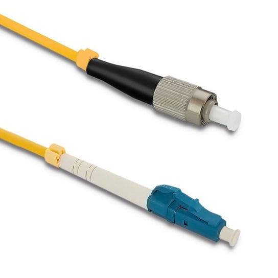 Patchcord światłowodowy FC/UPC - LC/UPC | Singlemode | 9/125 | G652D | Simplex | 15m Qoltec