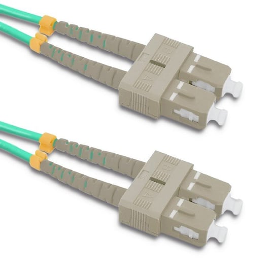 Patchcord światłowodowy SC/UPC - SC/UPC | Multimode | 50/125 | OM4 | Duplex | 5m Qoltec
