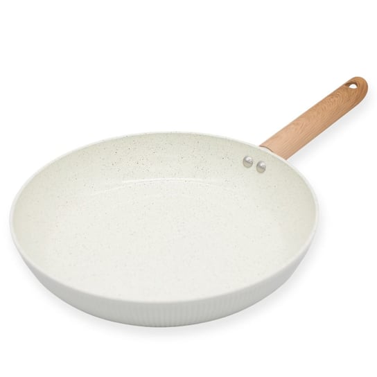 Patelnia Ceramiczna 28 Cm Indukcja Beżowo-Szara GRAN DUKA DUKA